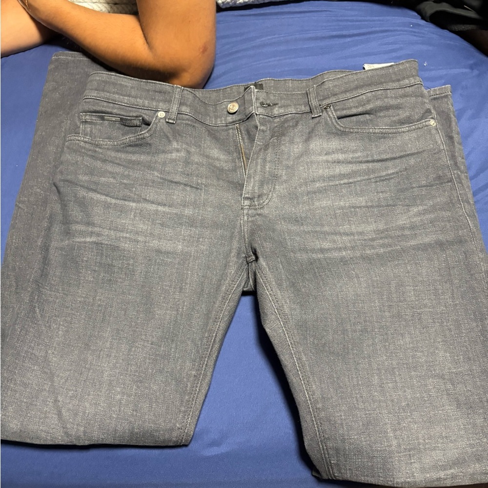 Hugo Boss Men's Charcoal Slim Jeans